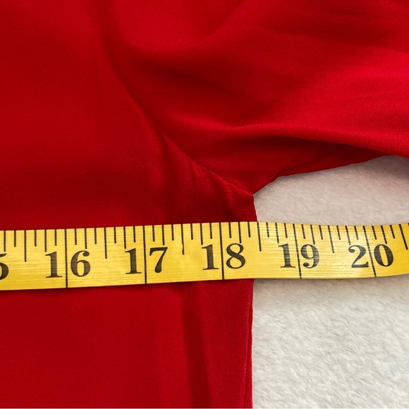 Alice & Olivia  Arie Silk Tie Neck Button Down Blouse M - Picture 8 of 12